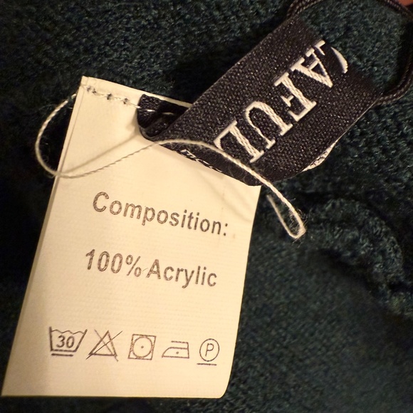 Women’s Long Sleeve Wrap V-Neck Ribbed Knit A line Sweater Dress - Picture 8 of 10